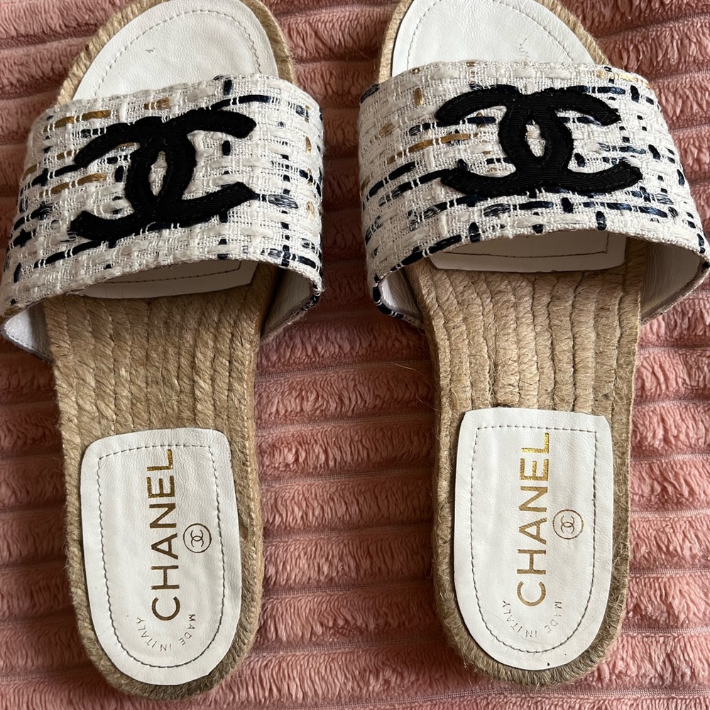 CC Espadrille Slides